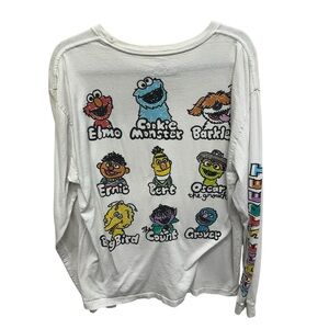 Sesame Street long sleeve shirt white unisex XL
